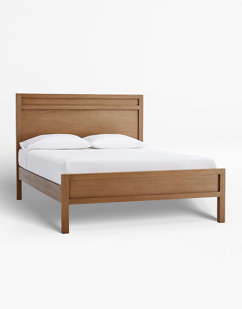 Teak Double Bed With Headboard - Image 4